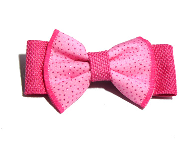 新款时尚百搭时尚甜美可爱珍珠水钻雪纺蝴蝶结压夹边夹头饰