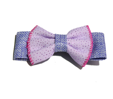 新款时尚百搭时尚甜美可爱珍珠水钻雪纺蝴蝶结压夹边夹头饰