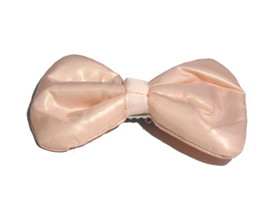 新款时尚百搭时尚甜美可爱珍珠水钻雪纺蝴蝶结压夹边夹头饰