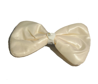 新款时尚百搭时尚甜美可爱珍珠水钻雪纺蝴蝶结压夹边夹头饰