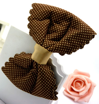 韩国 布艺大蝴蝶结压夹 发夹 顶夹 边夹 头夹----加厚压夹