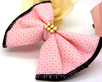 韩国 布艺大蝴蝶结压夹 发夹 顶夹 边夹 头夹----加厚压夹