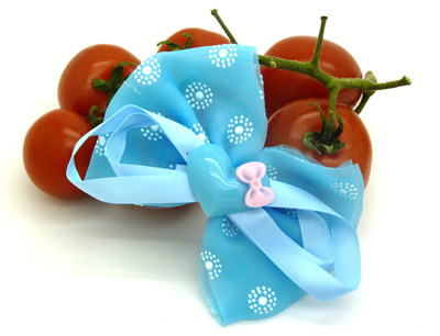 韩版手工布艺爱心点蝴蝶结发夹 韩版发饰品压夹边夹 时尚潮流爱心压夹