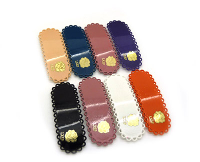 新款热卖饰品 韩国发饰简约头饰压夹 镂空花边玫瑰发夹发饰