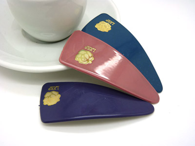 潮流个性玫瑰发夹发饰	韩国发饰个性简约角型头饰压夹