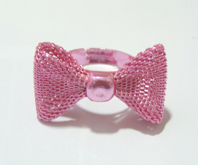 韩国蝴蝶结明星戒指（蝴蝶结D）