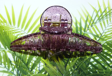 精美水晶质感亮星爪夹