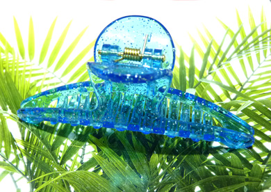 精美水晶质感亮星爪夹