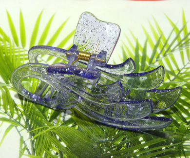 优质水晶质感凤尾爪夹