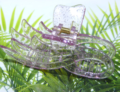 优质水晶质感凤尾爪夹