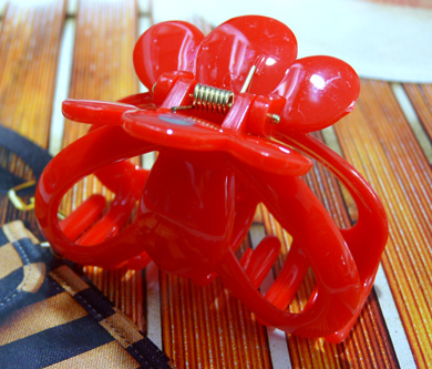 可爱镂空花朵小爪夹