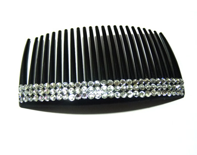 时尚三排水钻梳夹