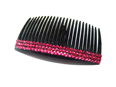 时尚三排水钻梳夹