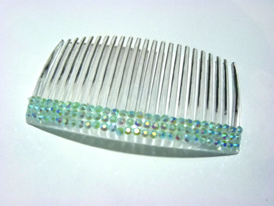 时尚三排水钻梳夹