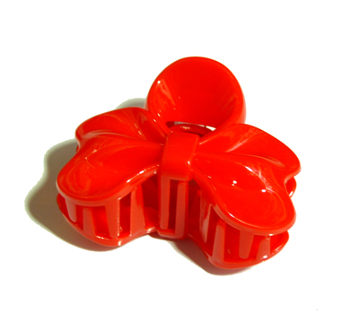 新款塑料蝴蝶结爪夹