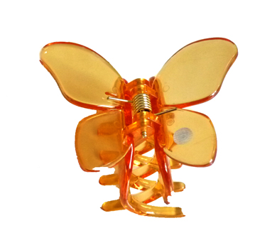 新款水晶蝴蝶质感爪夹