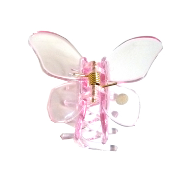 新款水晶蝴蝶质感爪夹