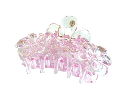 新款水晶三朵花水晶爪夹