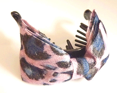 五彩缤纷布艺豹花蝴蝶之恋/香蕉夹