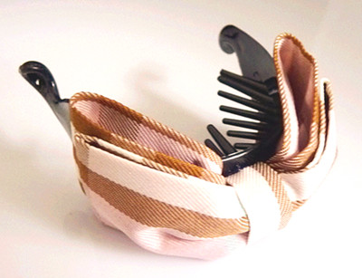 五彩缤纷布艺格子花蝴蝶之恋/香蕉夹