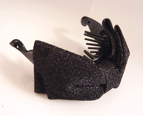 五彩缤纷宝布艺黑蝴蝶之恋/香蕉夹