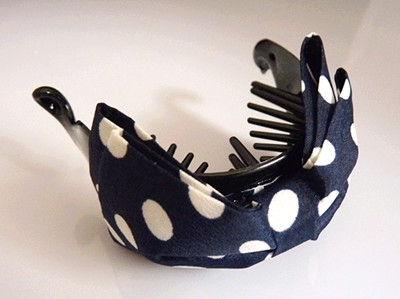 五彩缤纷布艺花点蝴蝶之恋/香蕉夹