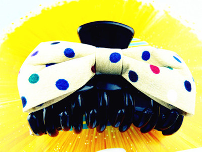 五彩缤纷布艺花点蝴蝶之恋/爪夹