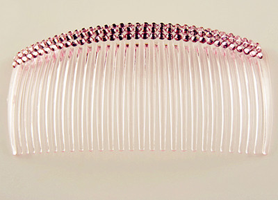 靓丽满钻流行水晶透明梳夹