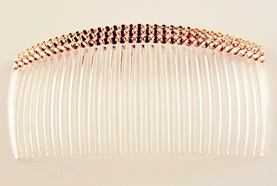 靓丽满钻流行水晶透明梳夹