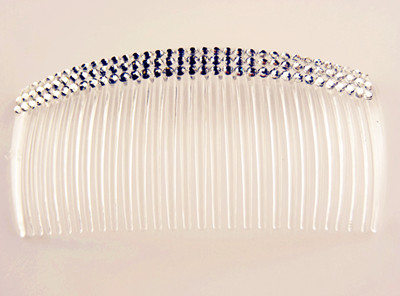 靓丽满钻流行水晶透明梳夹