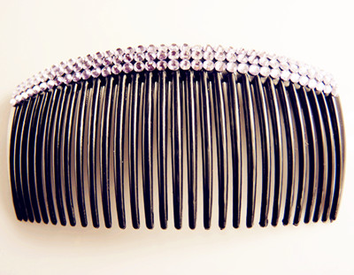 时尚满钻流行古典黑色梳夹