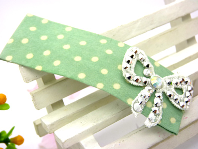 韩版精美头饰发夹 镶钻边夹 魅力点点压夹 蝴蝶靓砖压夹