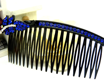时尚复古水晶镶钻盘发饰品头饰 花饰发梳 插梳 时尚优雅发梳