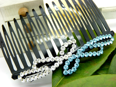 闪钻韩版发夹  时尚饰品发饰头饰 最新发卡 13发梳插梳-13018