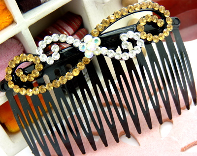 闪钻韩版发夹  时尚饰品发饰头饰 最新发卡 13发梳插梳
