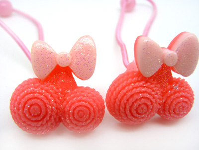 新款韩版靓闪闪 卡通蝴蝶结头扎头绳 头扎发扎 双扎头绳