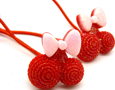 新款韩版靓闪闪 卡通蝴蝶结头扎头绳 头扎发扎 双扎头绳