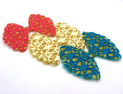 韩版蕾丝蝴蝶结刘海贴魔法贴发贴可爱韩国发饰头饰	