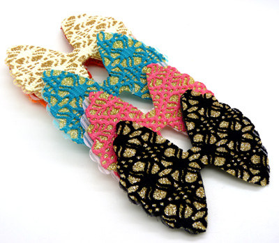 韩版蕾丝蝴蝶结刘海贴魔法贴发贴可爱韩国发饰头饰