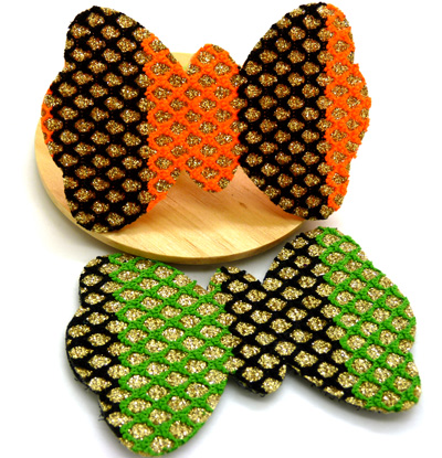 韩版可爱蕾丝蝴蝶结刘海贴魔法贴发贴可爱韩国发饰头饰