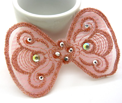 日韩新品 新奇特盘发工具 可爱蝴蝶刘海贴 造型贴 魔法贴 万能贴