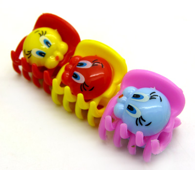 樱桃小抓夹 花朵小抓夹 苹果发爪抓夹 时尚流行韩式树脂3个小爪夹