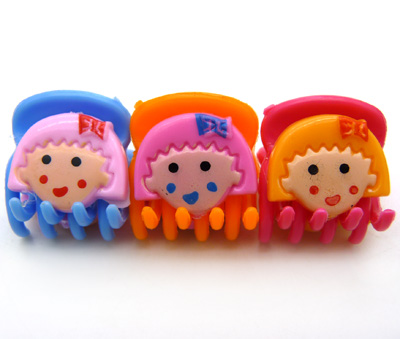 樱桃小抓夹 花朵小抓夹 苹果发爪抓夹 时尚流行韩式树脂3个小爪夹