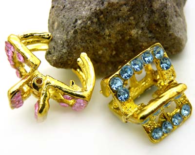 时尚合金小爪子 爪夹发抓水钻抓夹 韩国饰品 蝴蝶结发饰头饰