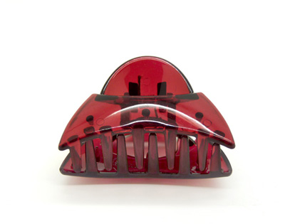 韩版时尚简约亚克力发抓发夹 抓夹头发固定爪子竖夹 水晶时尚发夹