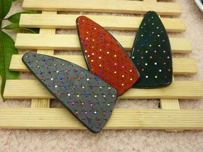 时尚锆石个性韩版磨砂纯色布艺bb夹 刘海夹发夹边夹子 AB夹顶夹 闪亮水钻大号头饰饰品