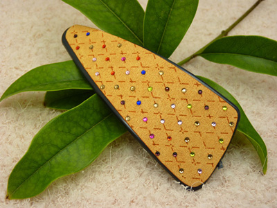 时尚锆石个性韩版磨砂纯色布艺bb夹 刘海夹发夹边夹子 AB夹顶夹 闪亮水钻大号头饰饰品