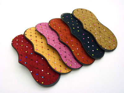 时尚锆石个性韩版磨砂纯色布艺bb夹 刘海夹发夹边夹子 AB夹顶夹 闪亮水钻大号头饰饰品