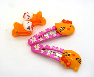 4只装可爱儿童发夹BB夹韩国儿童头饰发饰发卡袋装组合两对幼儿少发必备发夹饰品