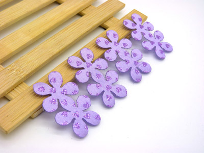 韩版毛毡可爱亮粉大花朵头发粘 可爱刘海贴宝宝无痕魔法发贴 4个装